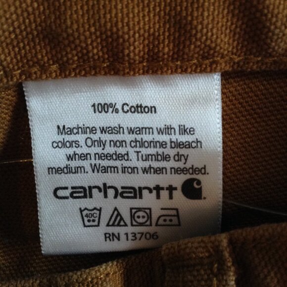 Carhartt Carpenter Jeans Boys "7", Heavy Duty Cotton Canvas, Rugged, Boyswear - Picture 5 of 6